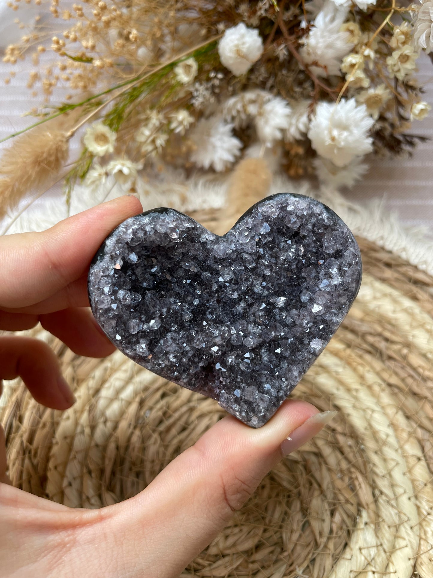 Druzy Amethyst Herz