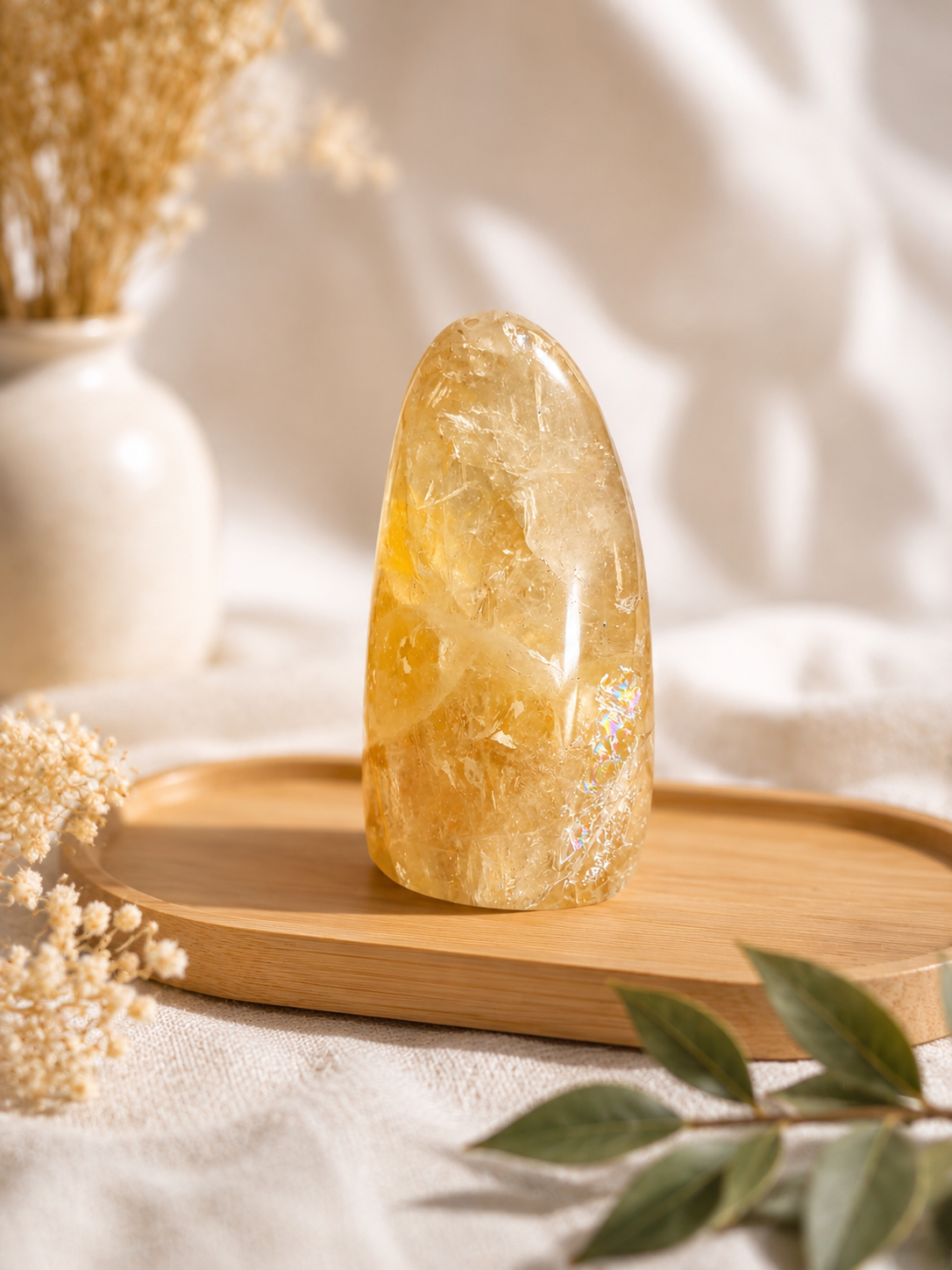 Transparente Golden Healer Freiform Nr. 1
