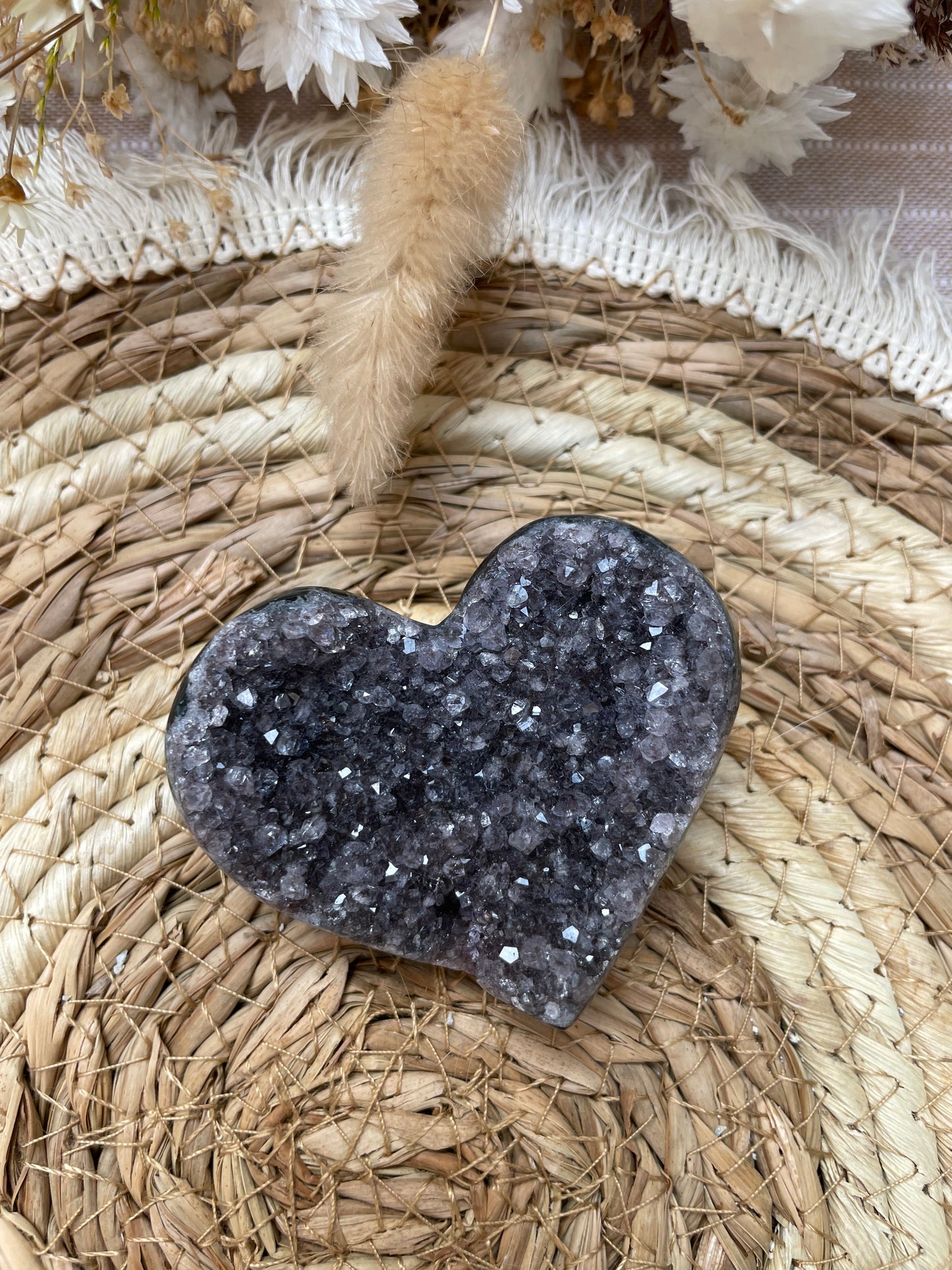 Druzy Amethyst Herz