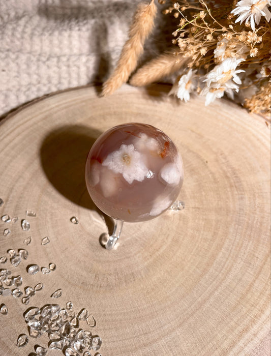 Blumenachat Kugel BA29