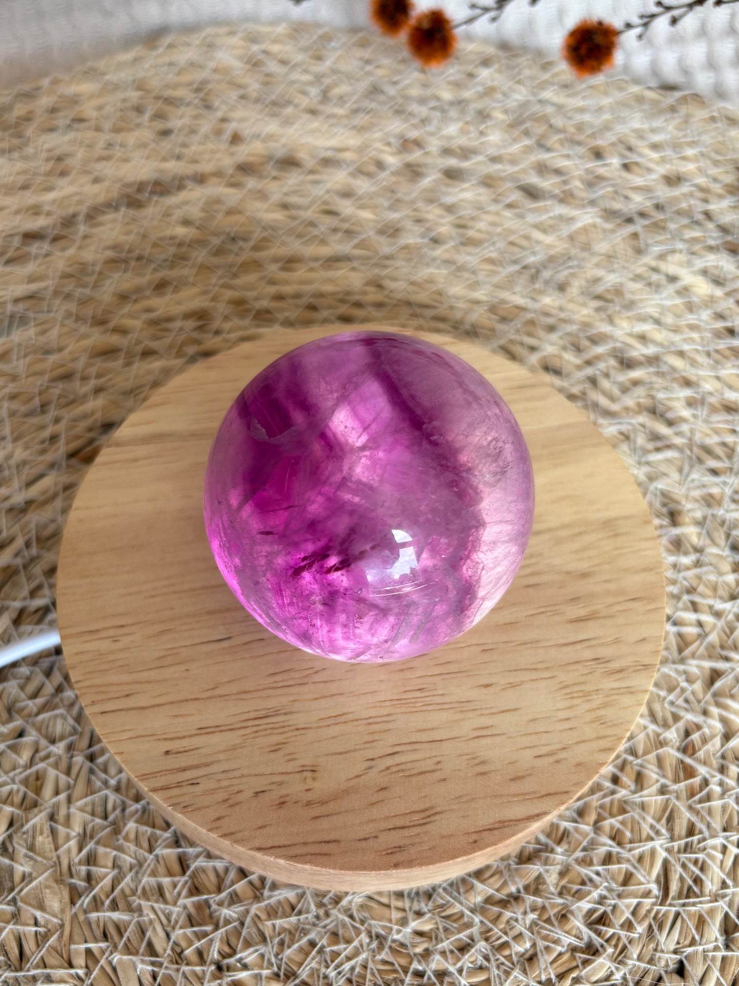 Lila Fluorit Kugel LM44