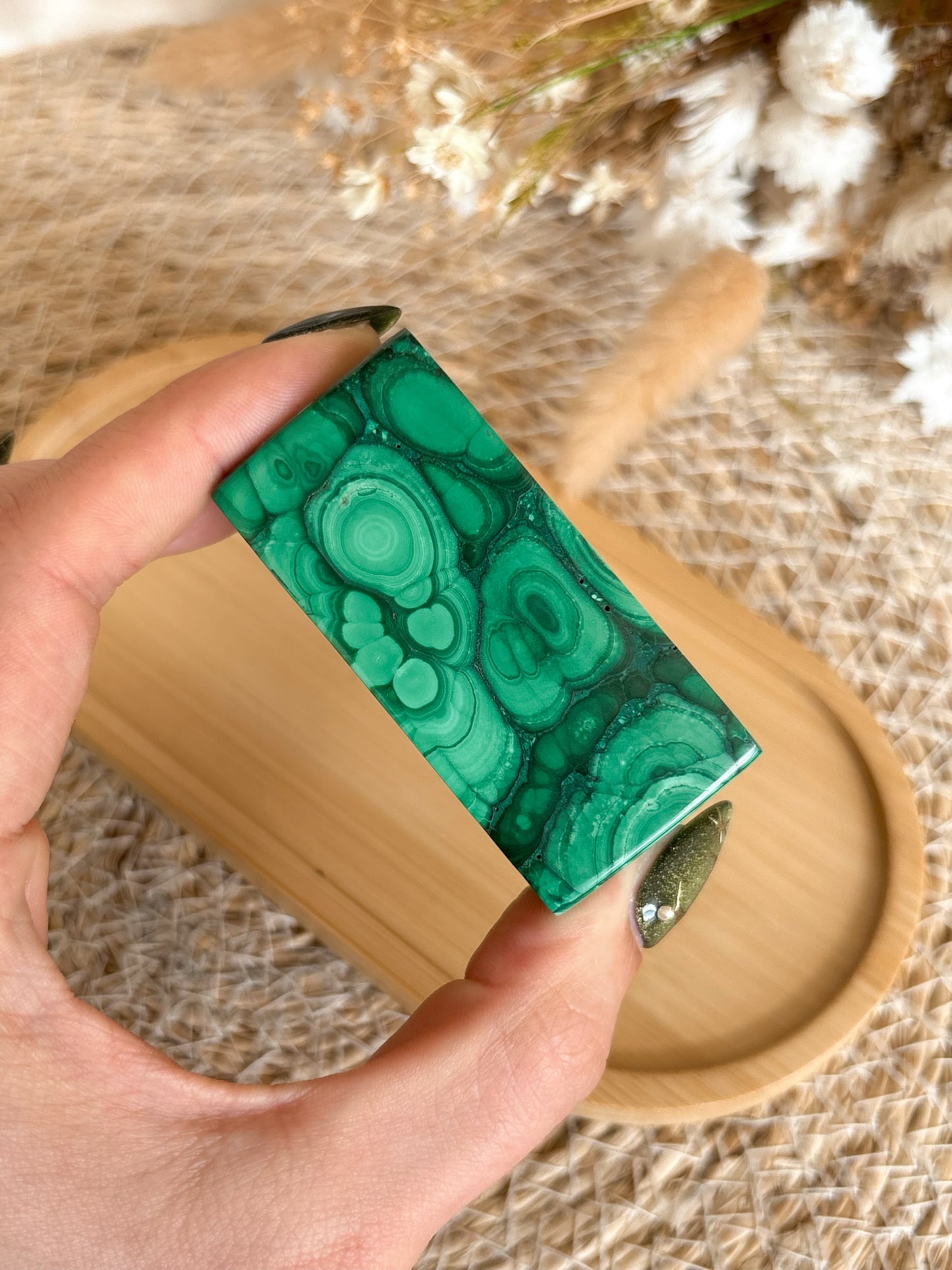Malachit Box mit Deckel, Extra Qualität