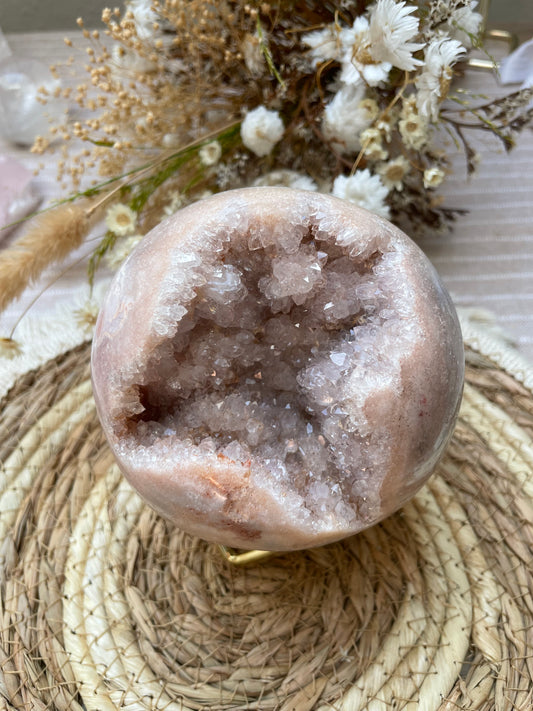 Pink Amethyst Kugel