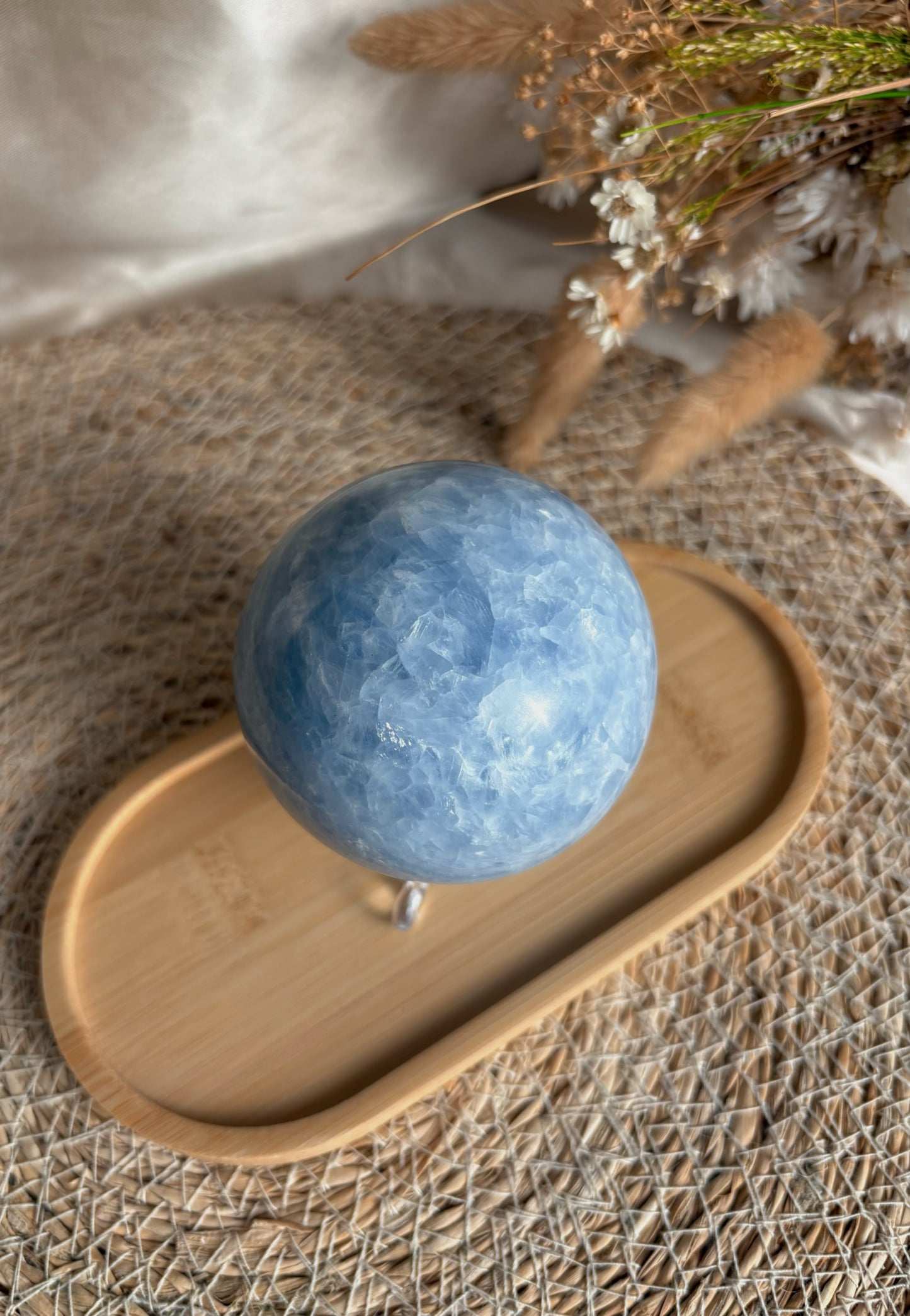Blaue Calcit Kugel Nr. 1 - High Quality