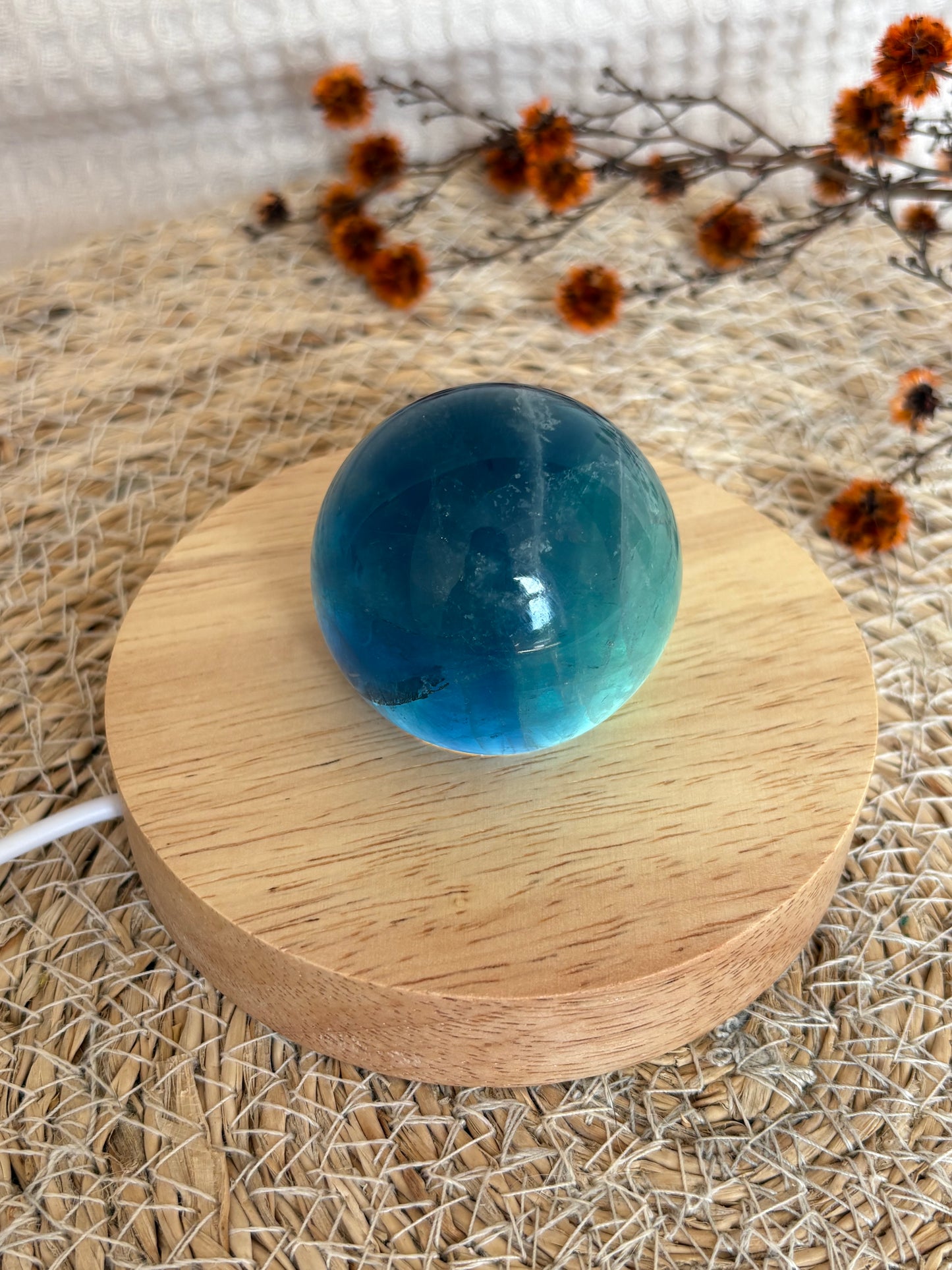 Blaue Fluorit Kugel BA48