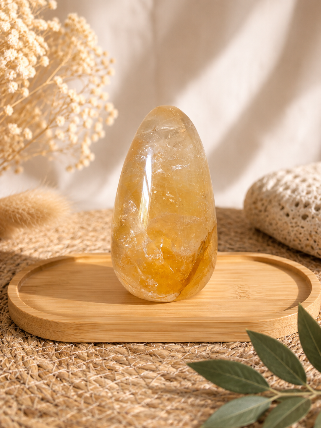 Transparente Golden Healer Freiform Nr. 2