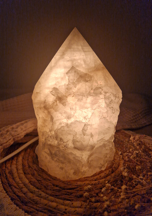 Bergkristall Lampe Nr. 1