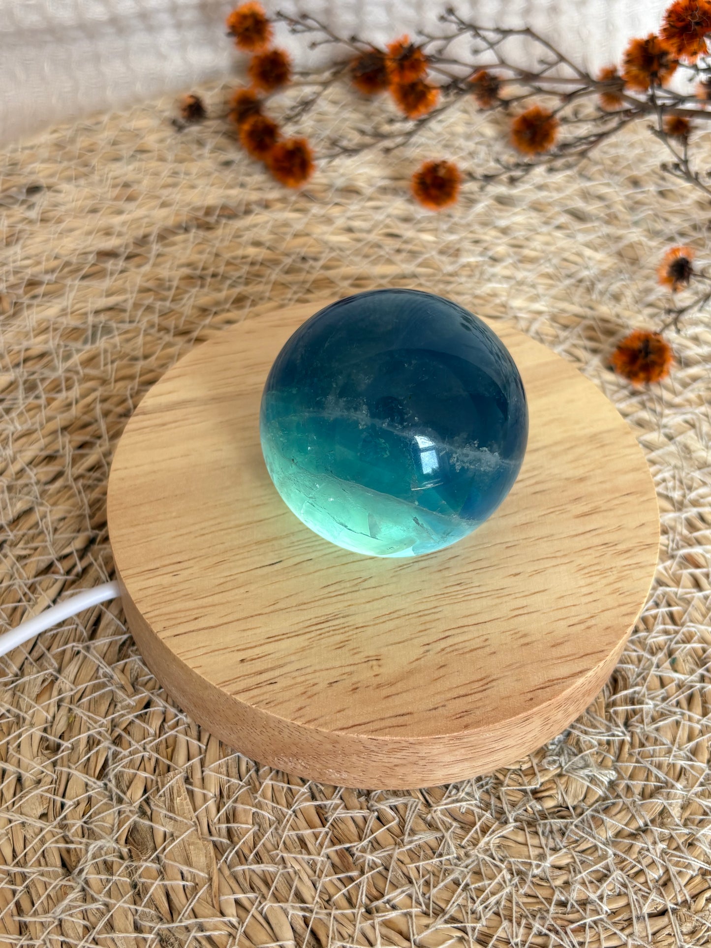 Blaue Fluorit Kugel BA48