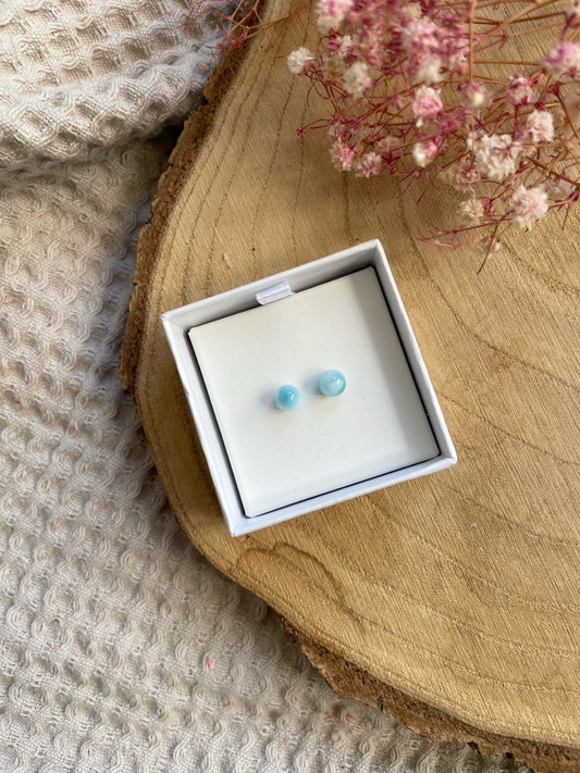 Larimar Ohrstecker Nr. 1
