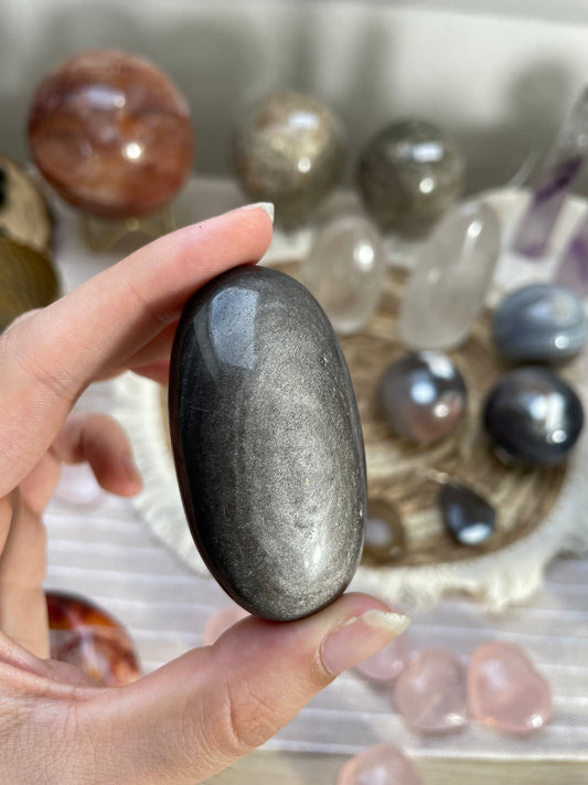 Silber Obsidian Handstein Nr. 6