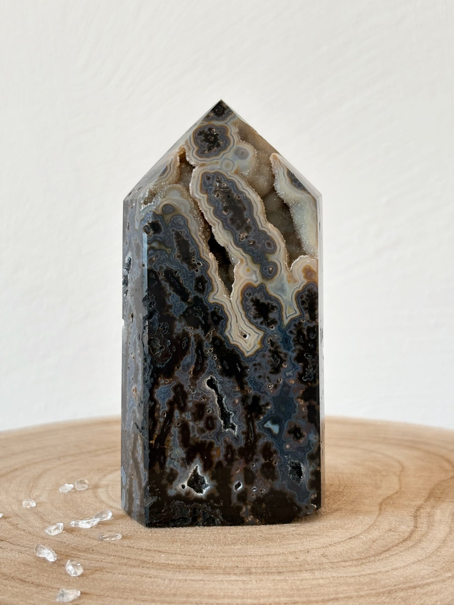 Druzy Achat Spitze DA68