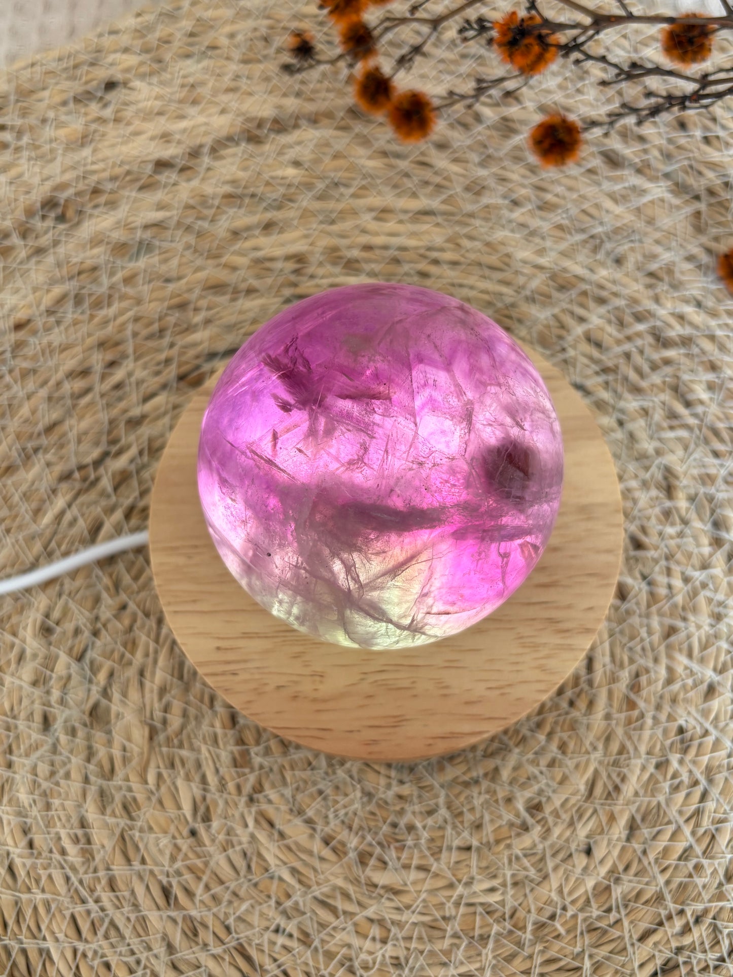 Lila Fluorit Kugel LM96
