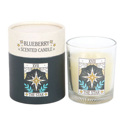 Kerze "The Star" - Blaubeere