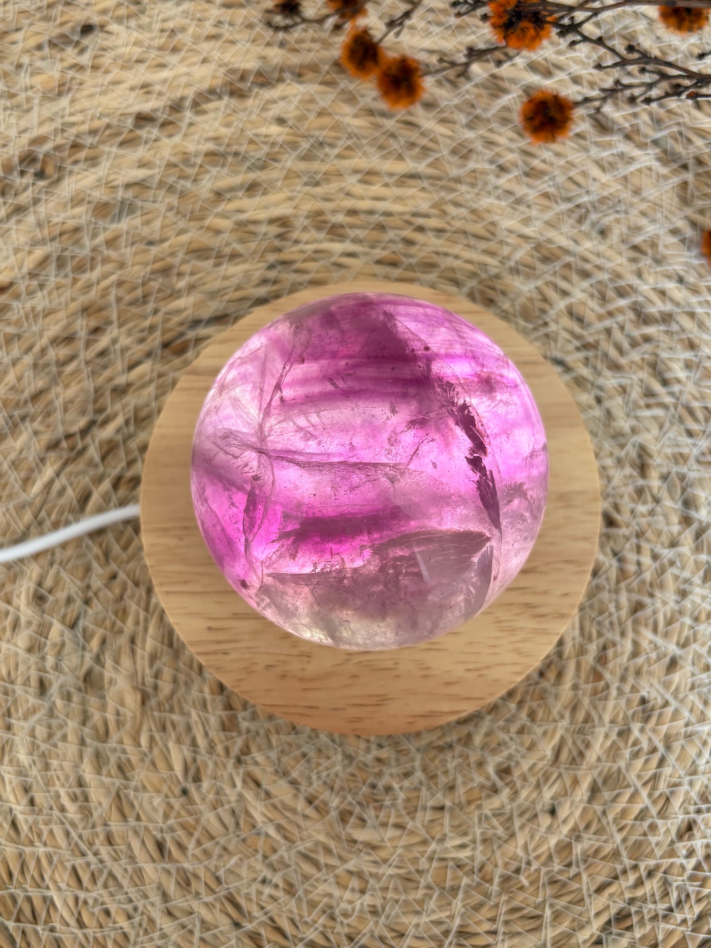 Lila Fluorit Kugel LM96