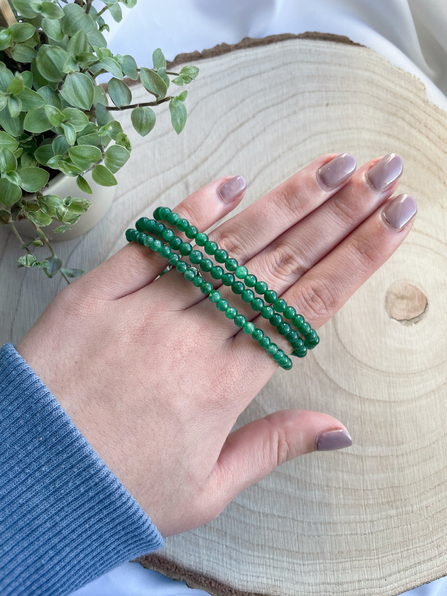 Sternaventurin Kugelarmband 4mm - Tansania
