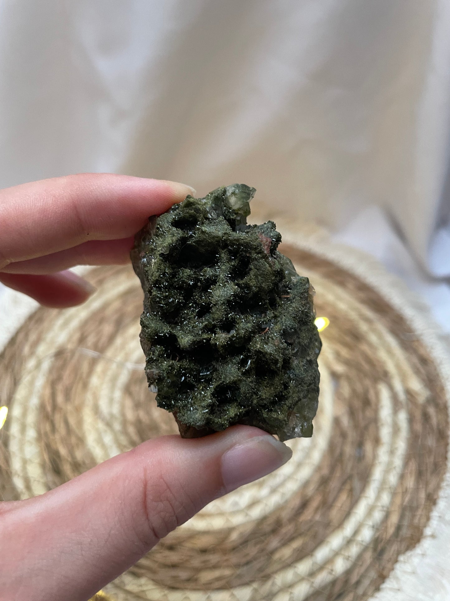 Epidot Quarz Cluster E30