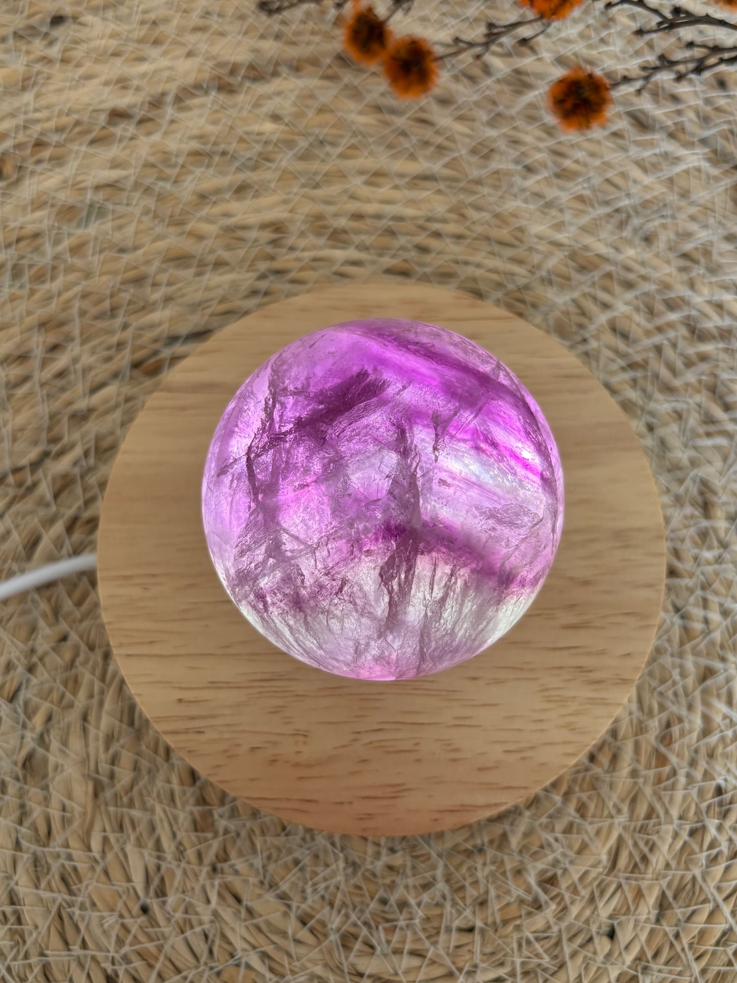 Lila Fluorit Kugel LM62