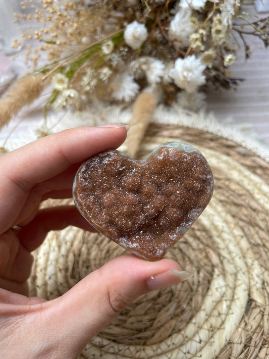 Druzy Amethyst Herz