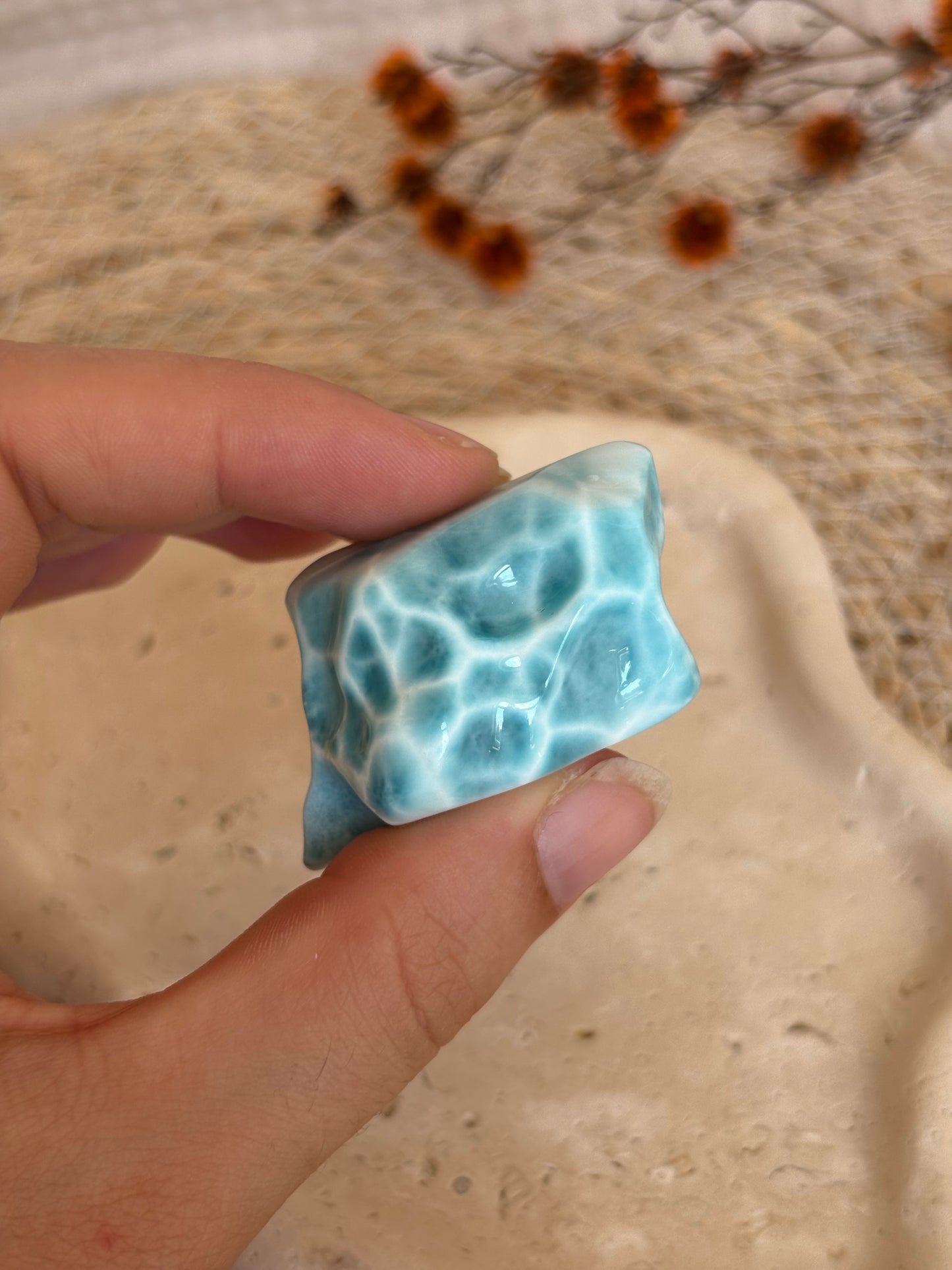 Larimar Freiform in AAA Qualität - Sammlerstück 🩵