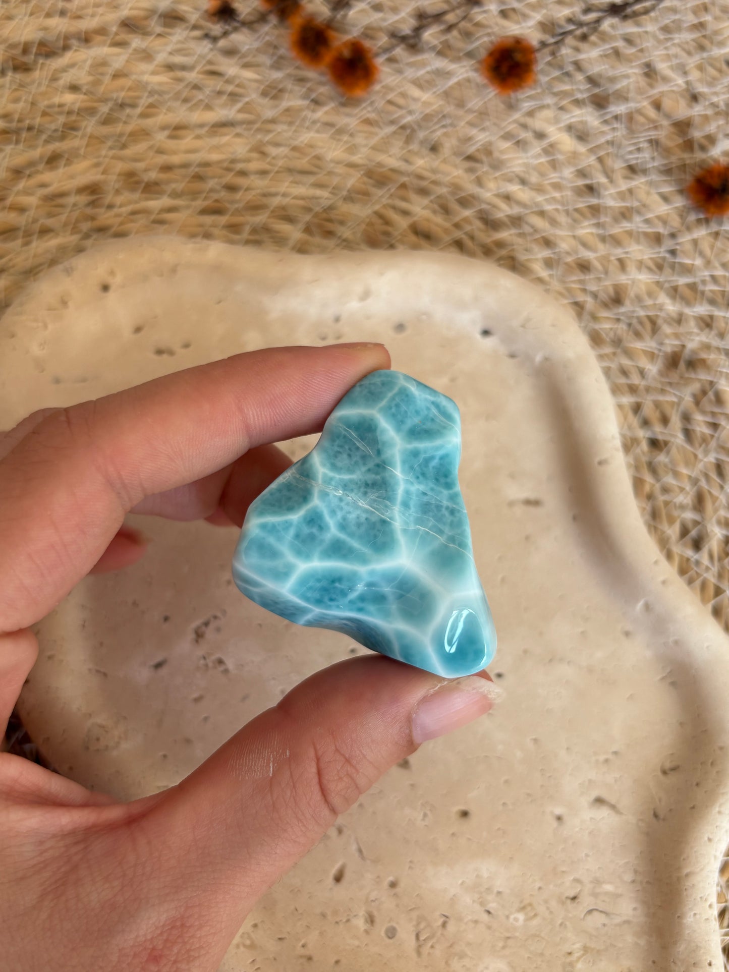 Larimar Freiform in AAA Qualität - Sammlerstück 🩵