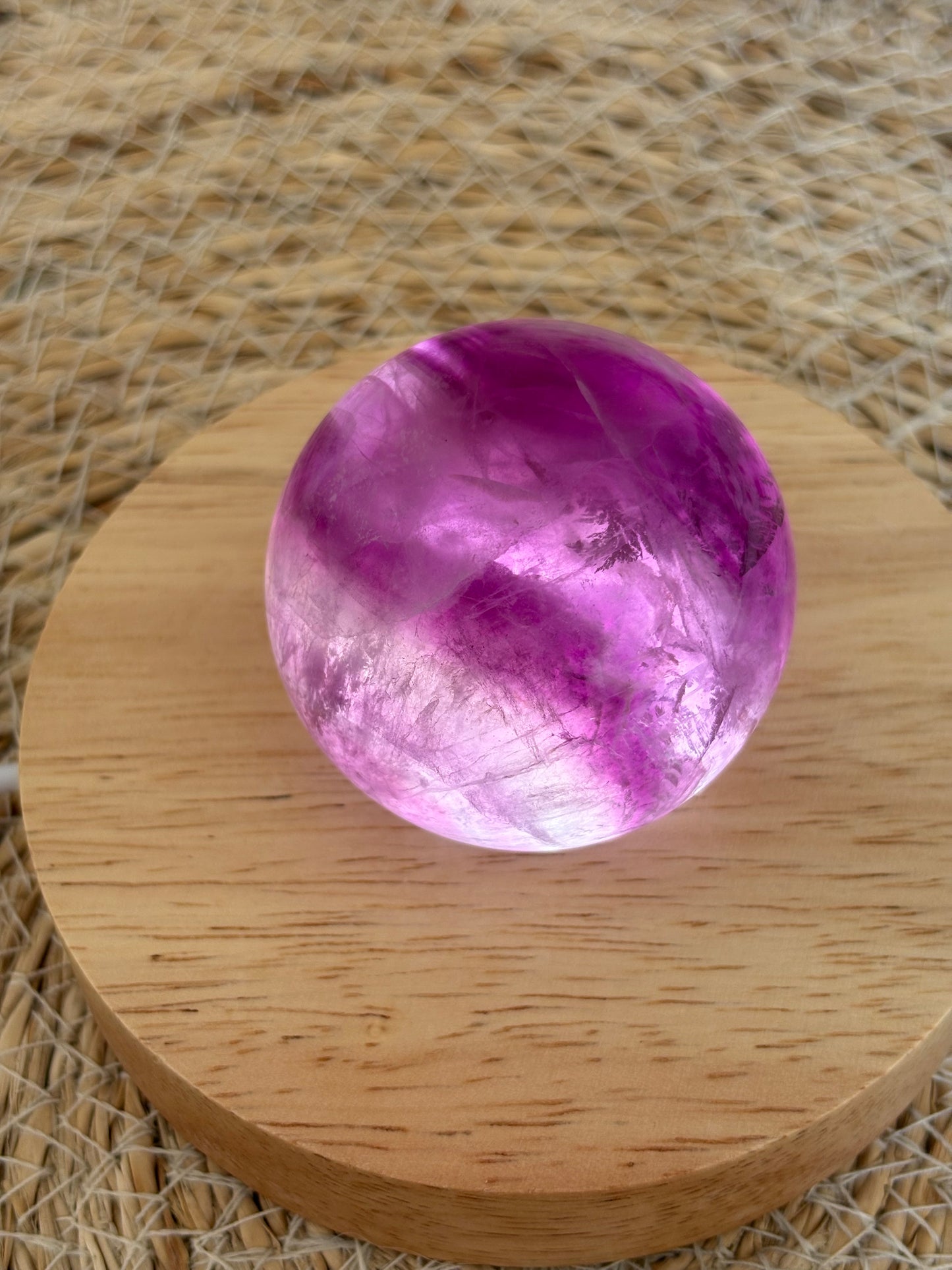 Lila Fluorit Kugel LM44