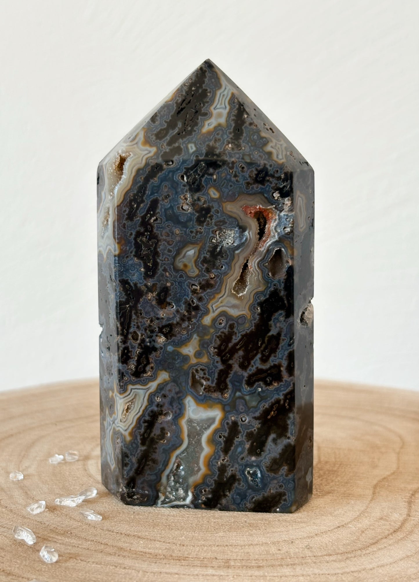 Druzy Achat Spitze DA68