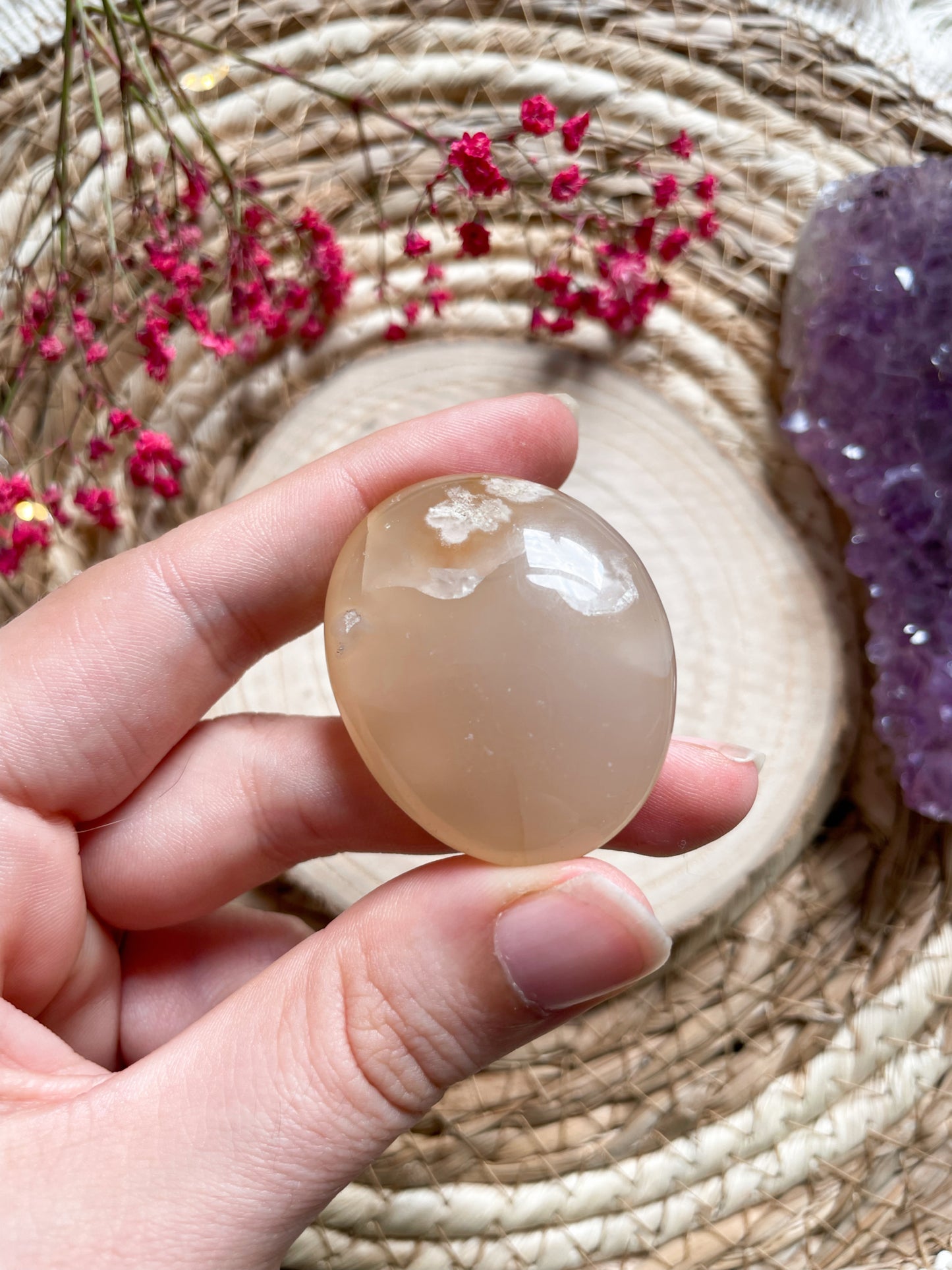 Blumenachat Handstein Nr. 17