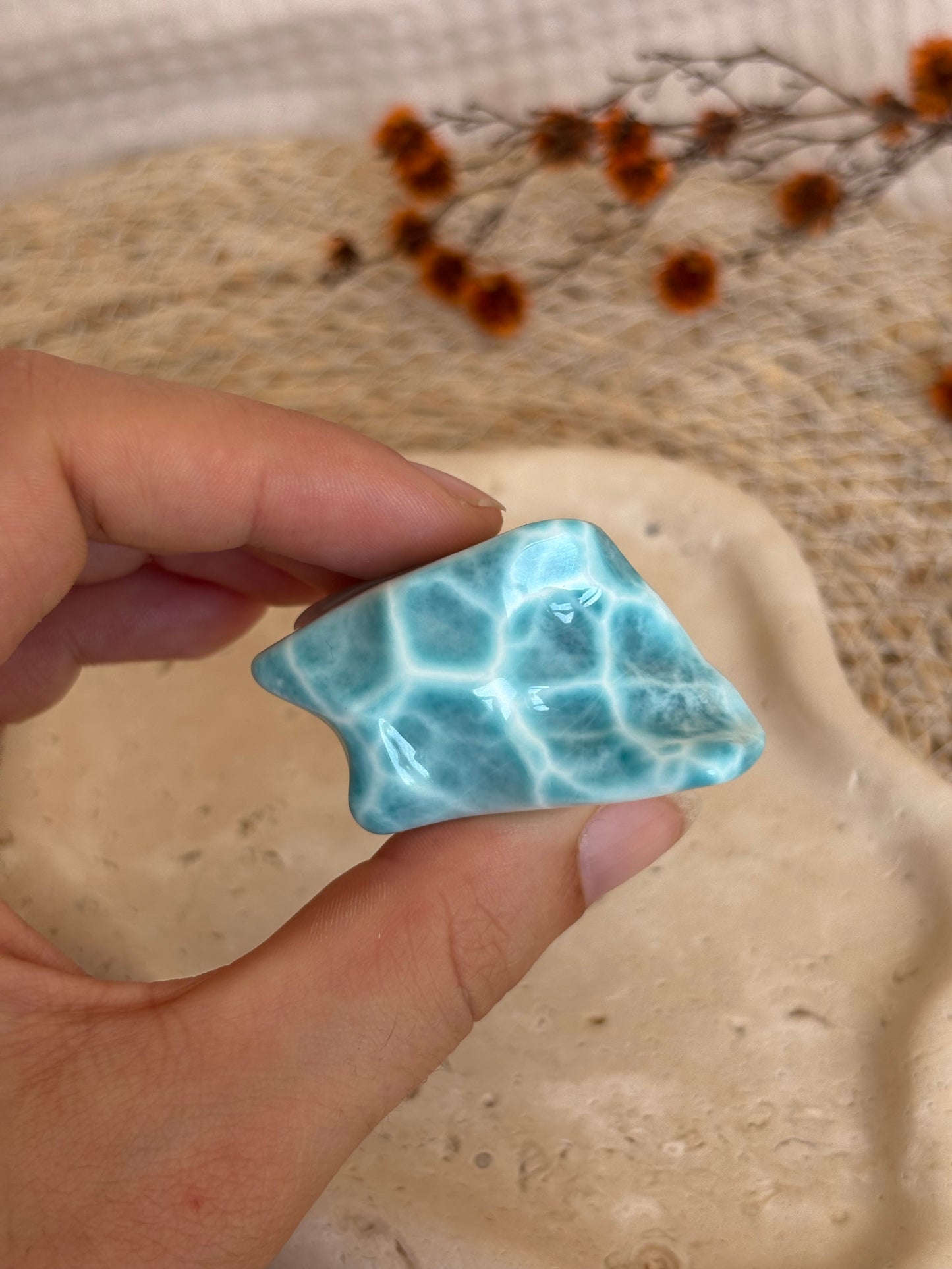 Larimar Freiform in AAA Qualität - Sammlerstück 🩵
