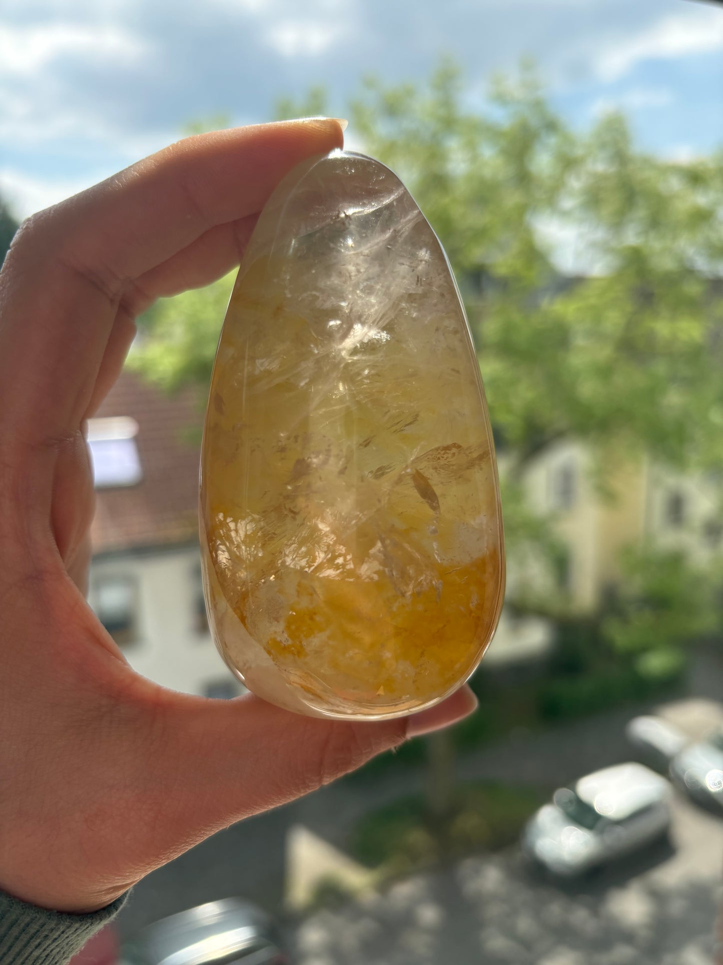 Transparente Golden Healer Freiform Nr. 2