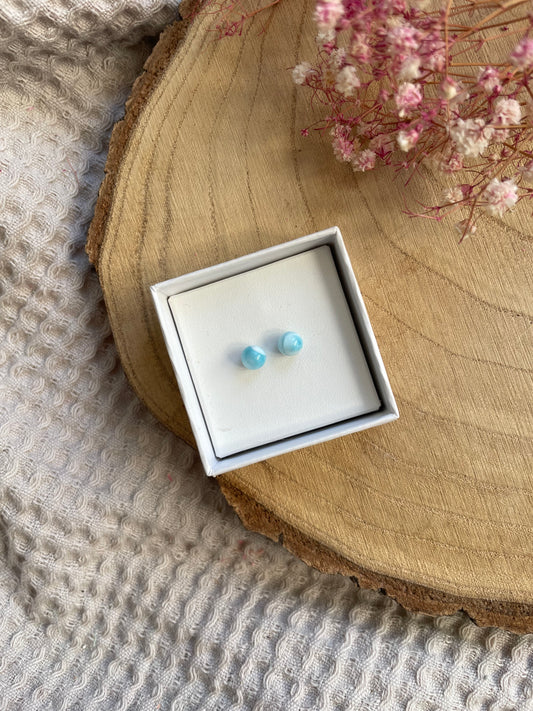 Larimar Ohrstecker Nr. 4