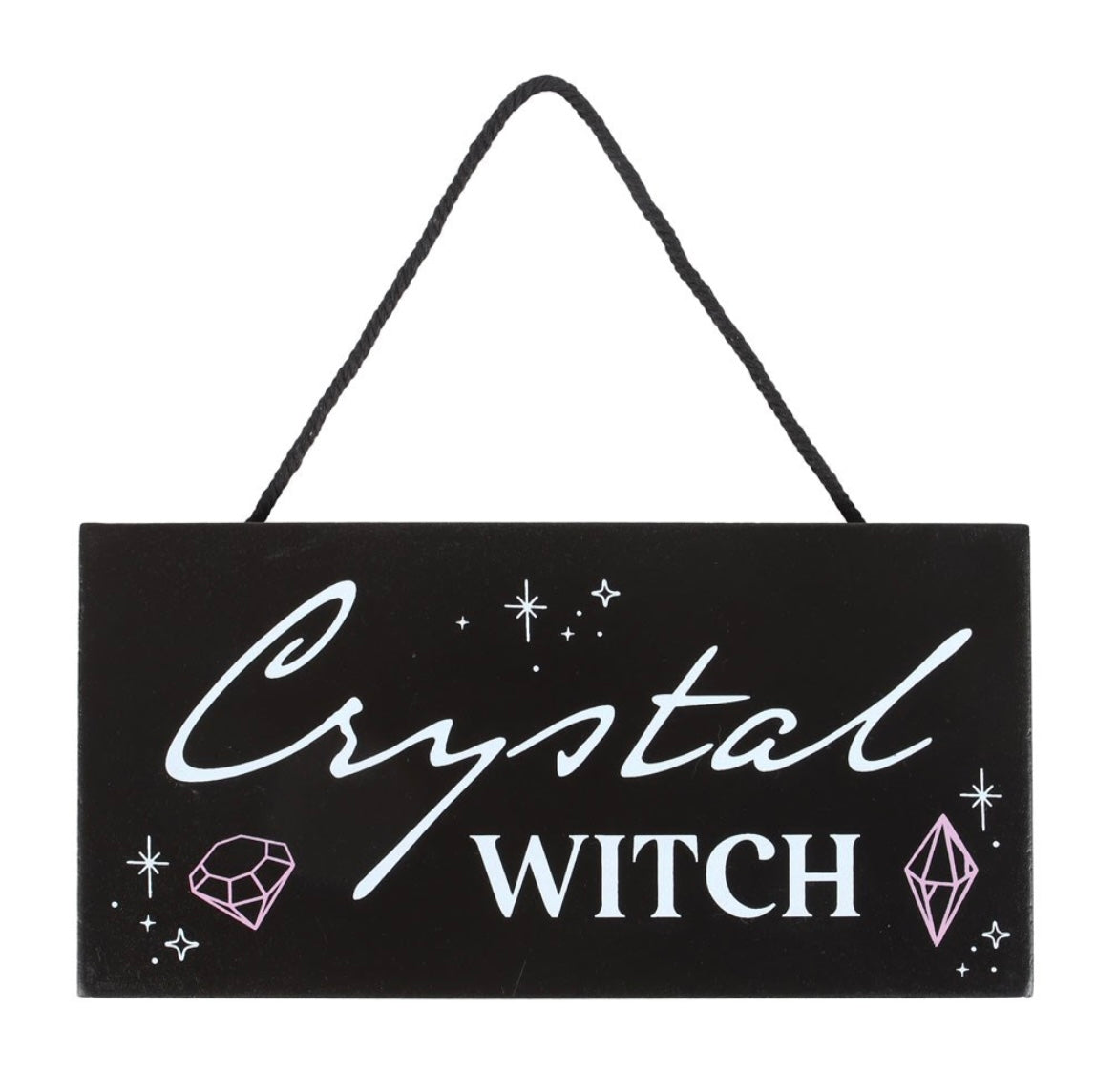 Schild „Crystal Witch“