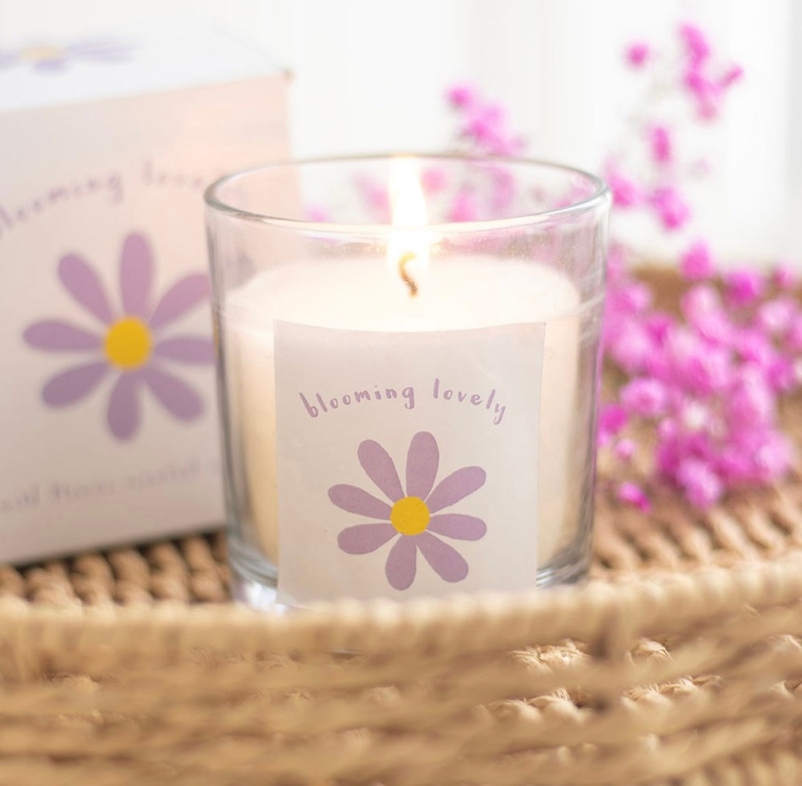 Blooming Lovely - Kerze mit Wildblumenduft im Glas 🌸