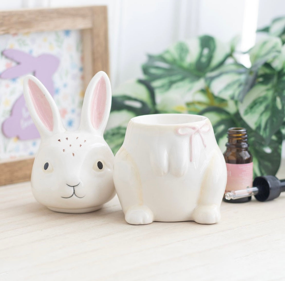 Süßer Hase - Wachsbrenner aus Keramik