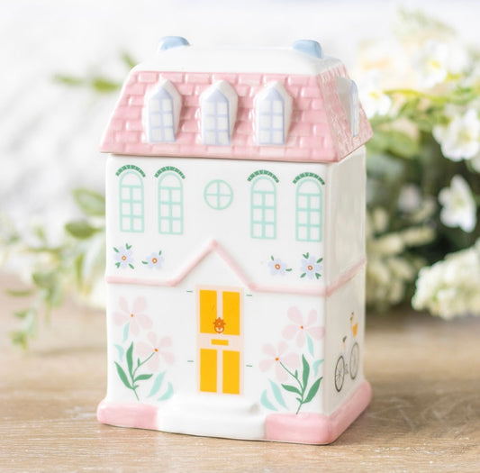 Pastell Häuschen - Wachsbrenner aus Keramik