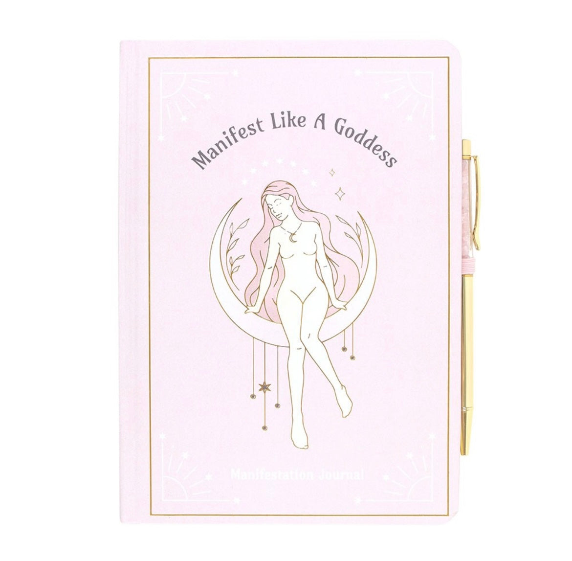 Manifestations Journal mit Rosenquarz Stift 🌸