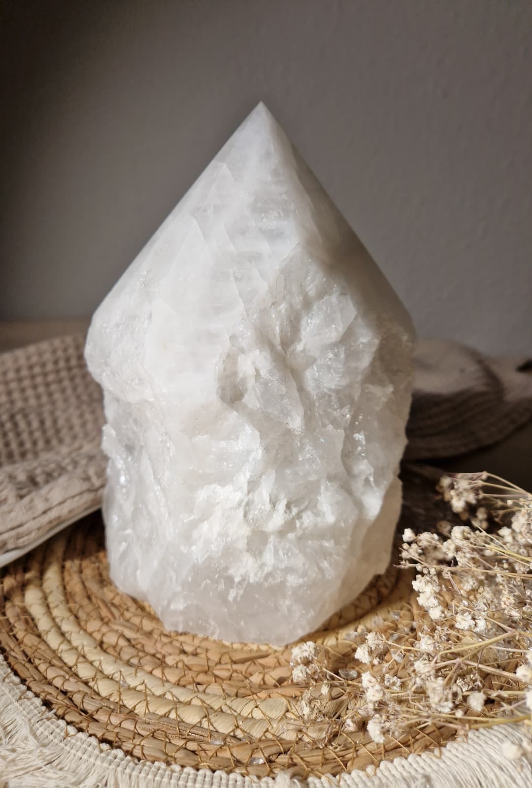 Bergkristall Lampe Nr. 1