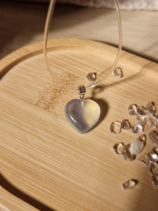 Aquamarin Herz Kettenanhänger 925 Silber