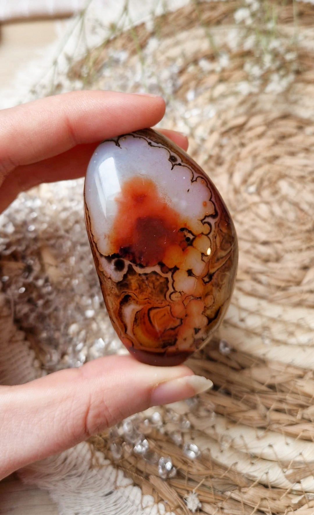 Karneol Achat Handstein Nr. 3