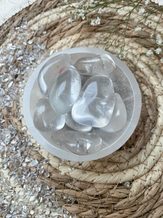 Bergkristall Trommelstein A-Qualität