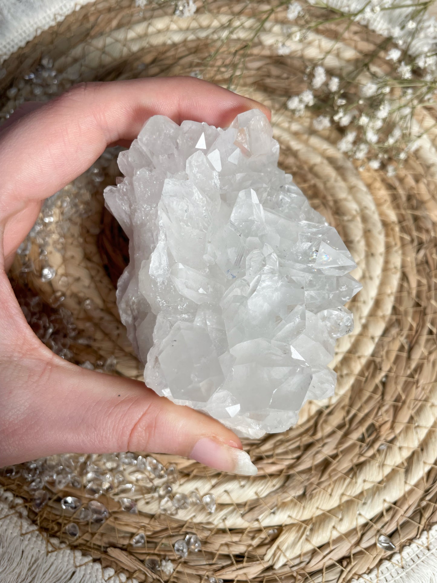 Bergkristall Cluster