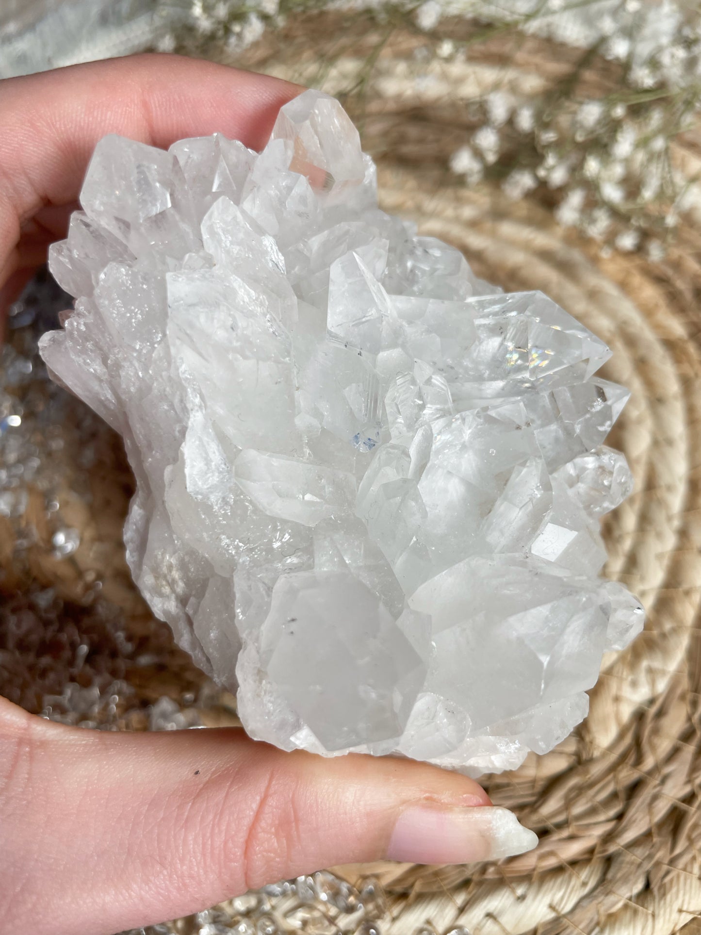 Bergkristall Cluster