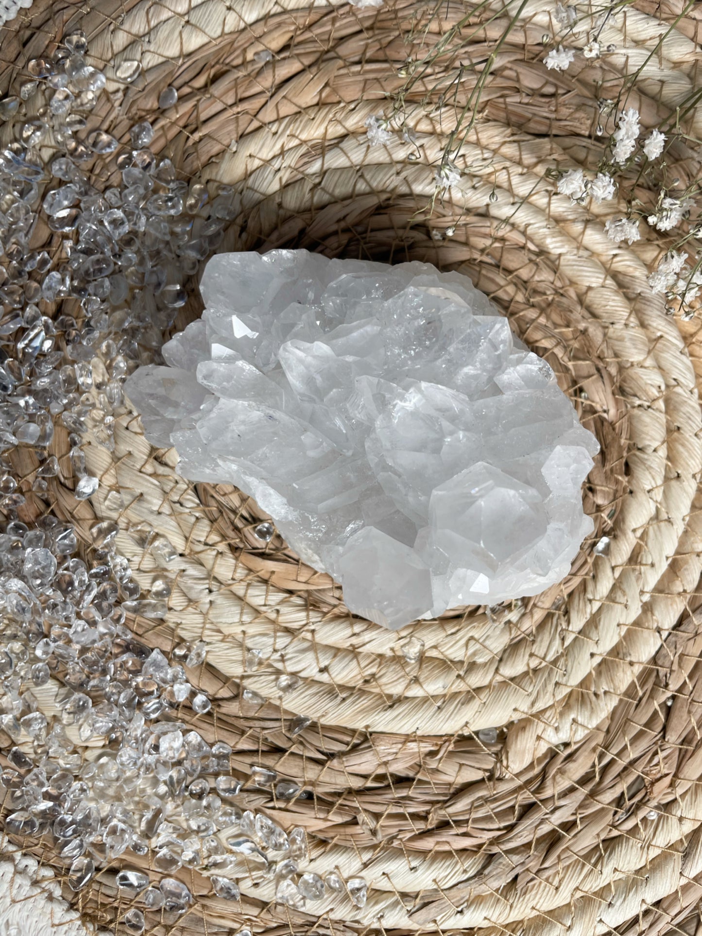 Bergkristall Cluster