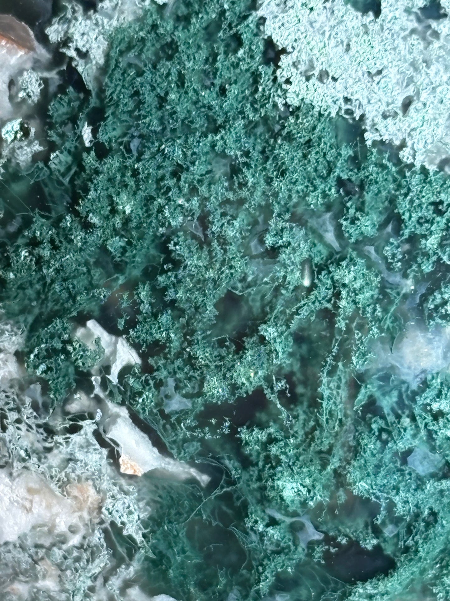 Druzy Moosachat Kugel Nr. 3