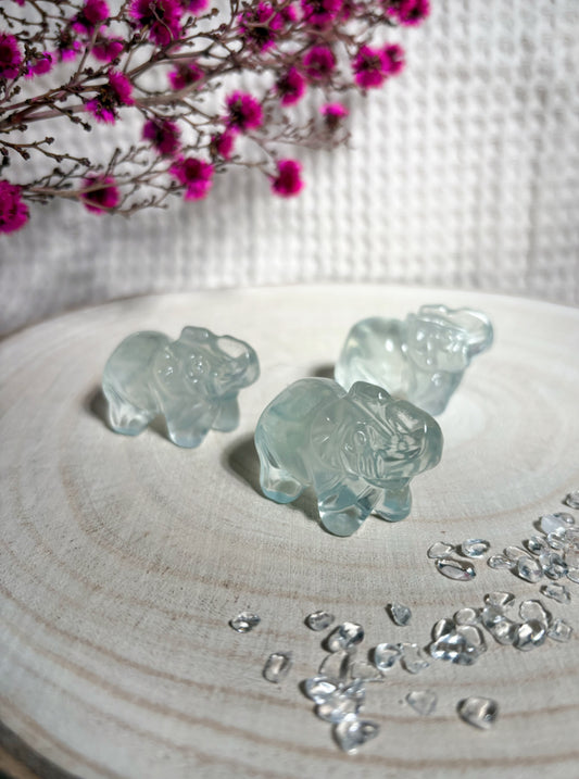 Fluorit Elefant, blaugrün 🐘