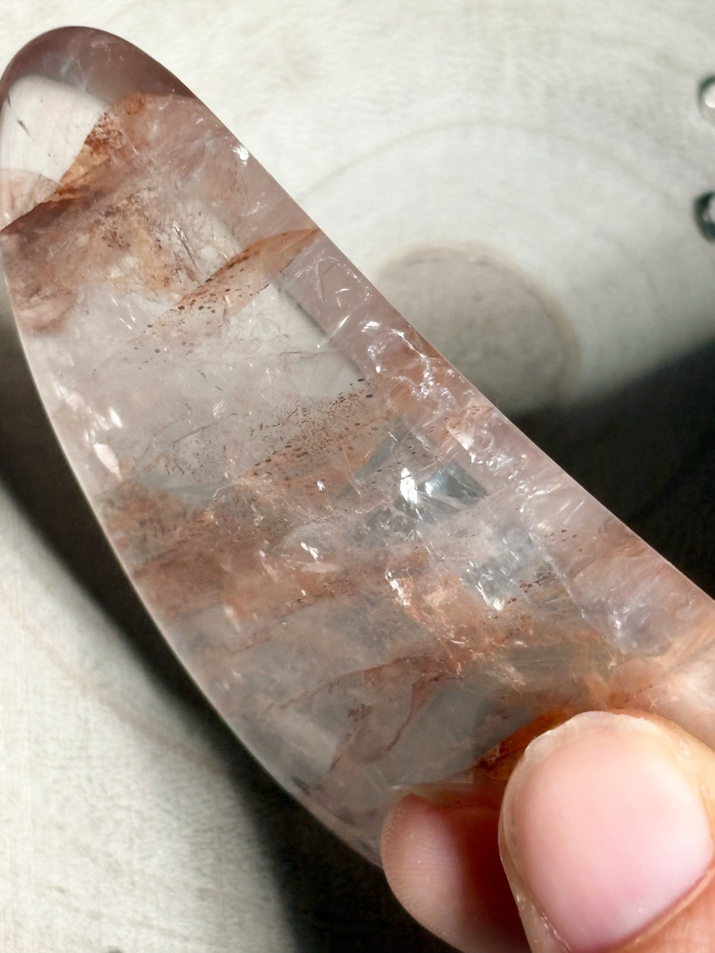 Feuerquarz Gua Sha Nr. 4 - B-Ware