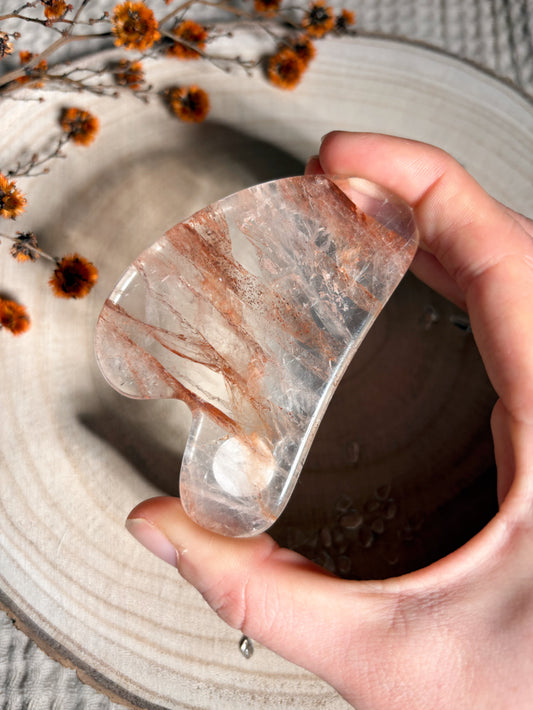 Feuerquarz Gua Sha Nr. 4 - B-Ware