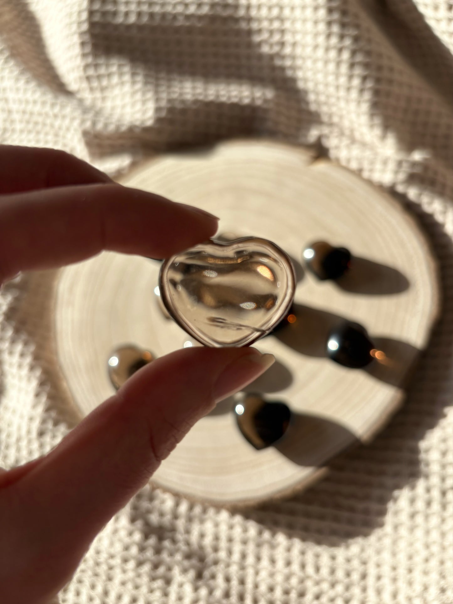 Kleine Rauchquarz Herzen in Extra Qualität 🤎