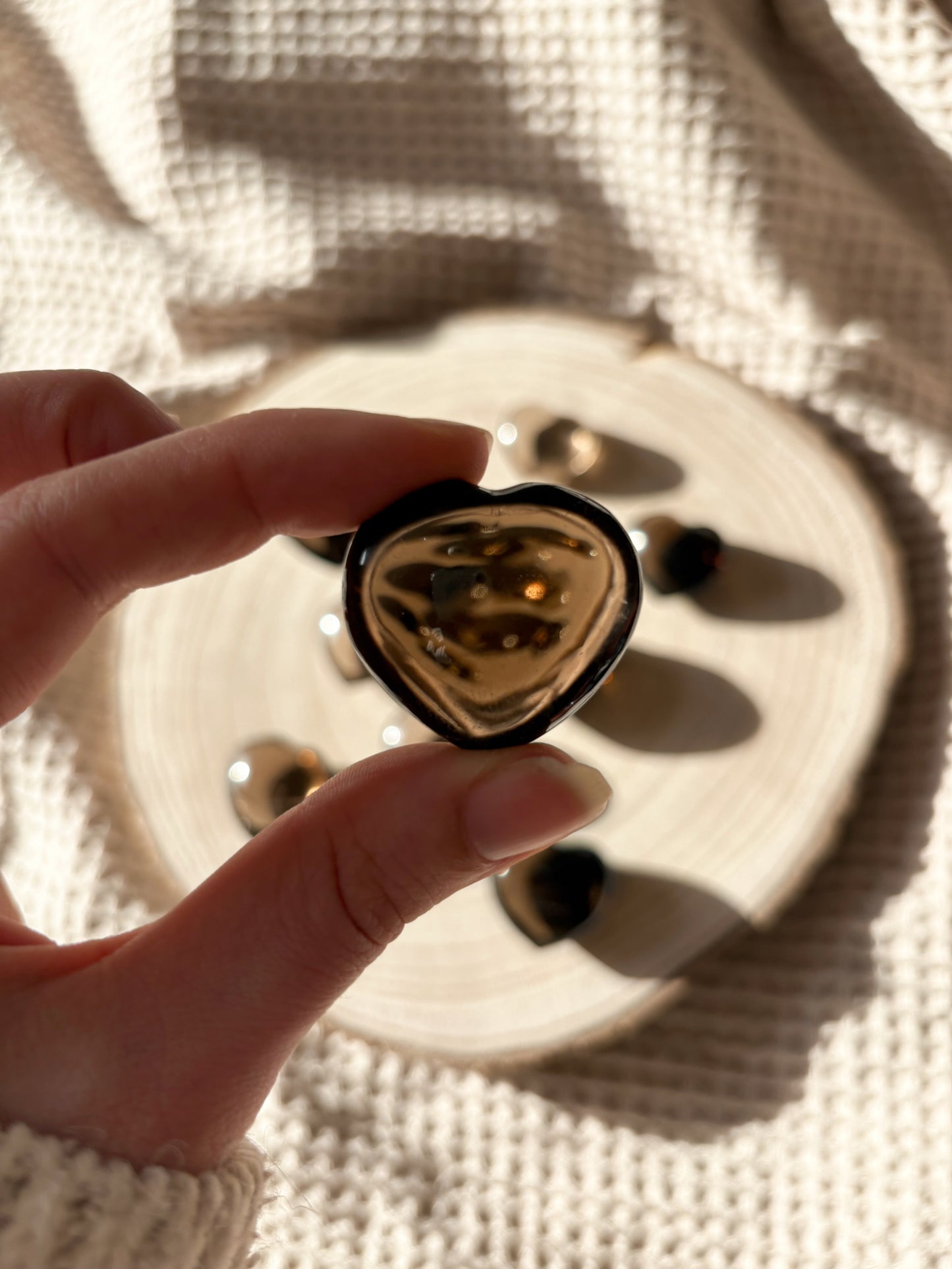 Kleine Rauchquarz Herzen in Extra Qualität 🤎