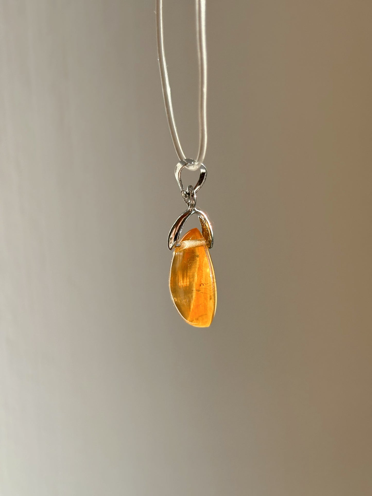 Natur Citrin Anhänger Nr. 2