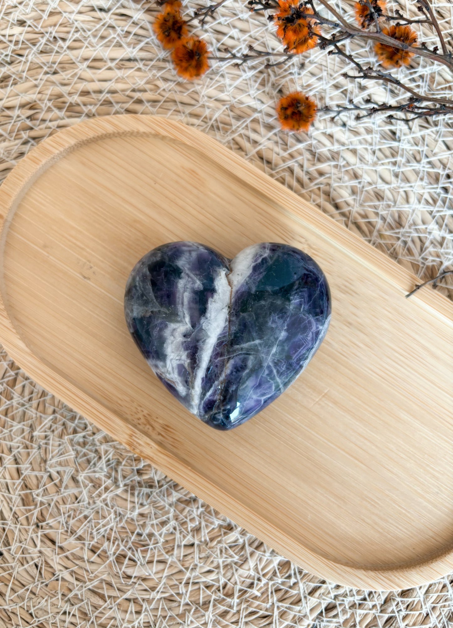 Chevron Amethyst Herz C11